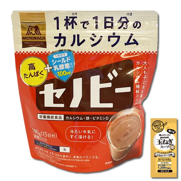 Amazon.co.jp: 森永 セノビー 180g（約15杯分） 調整ココア 栄養機能